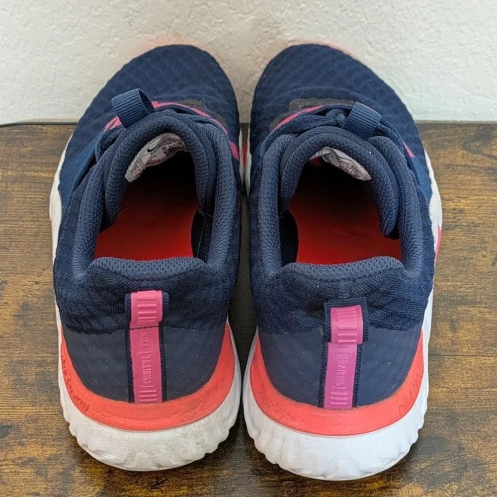 Nike Renew In-Season TR 10 Women Navy Pink Training Gym Shoes Comfort Soles Sz 8